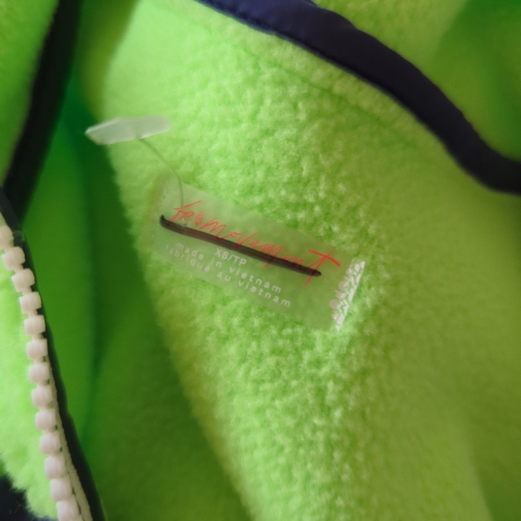 Free People FP Movement Hit The Slopes Vest Cropped Lime Glow xs, small medium - Picture 9 of 11